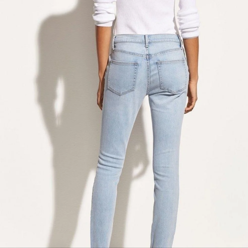 VINCE Lightwash High Waisted Straight Button Fly Jeans 30 - Picture 4 of 11